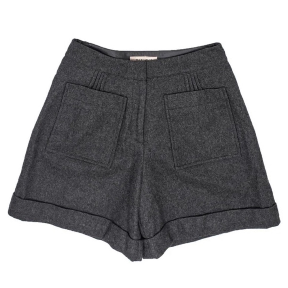 See by Chloe Grey Wool Blend Shorts 30” Waist